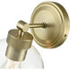 Jonatan Wall Sconce Wall Light in Vintage Brass